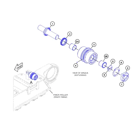 6015B cat roller carrier 430-4195